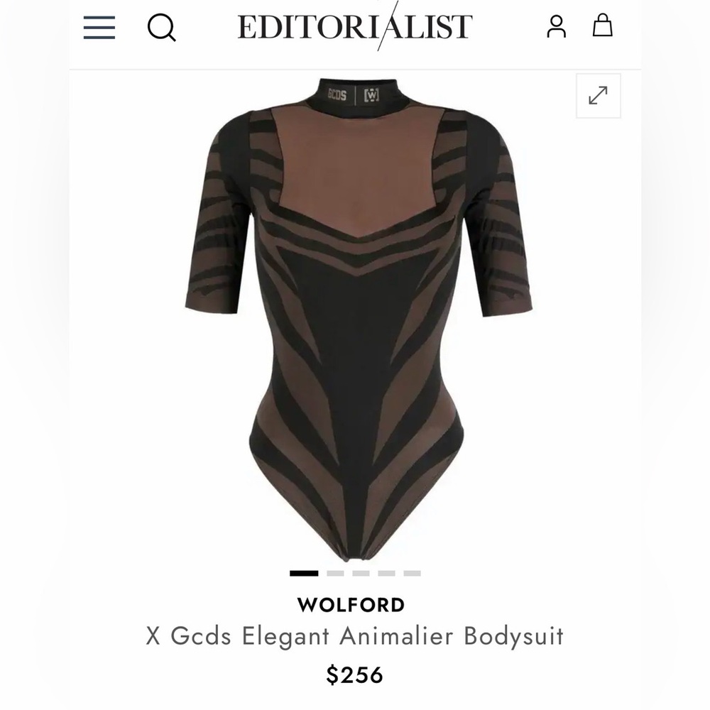 WOLFORD X Gcds Elegant Animalier Bodysuit